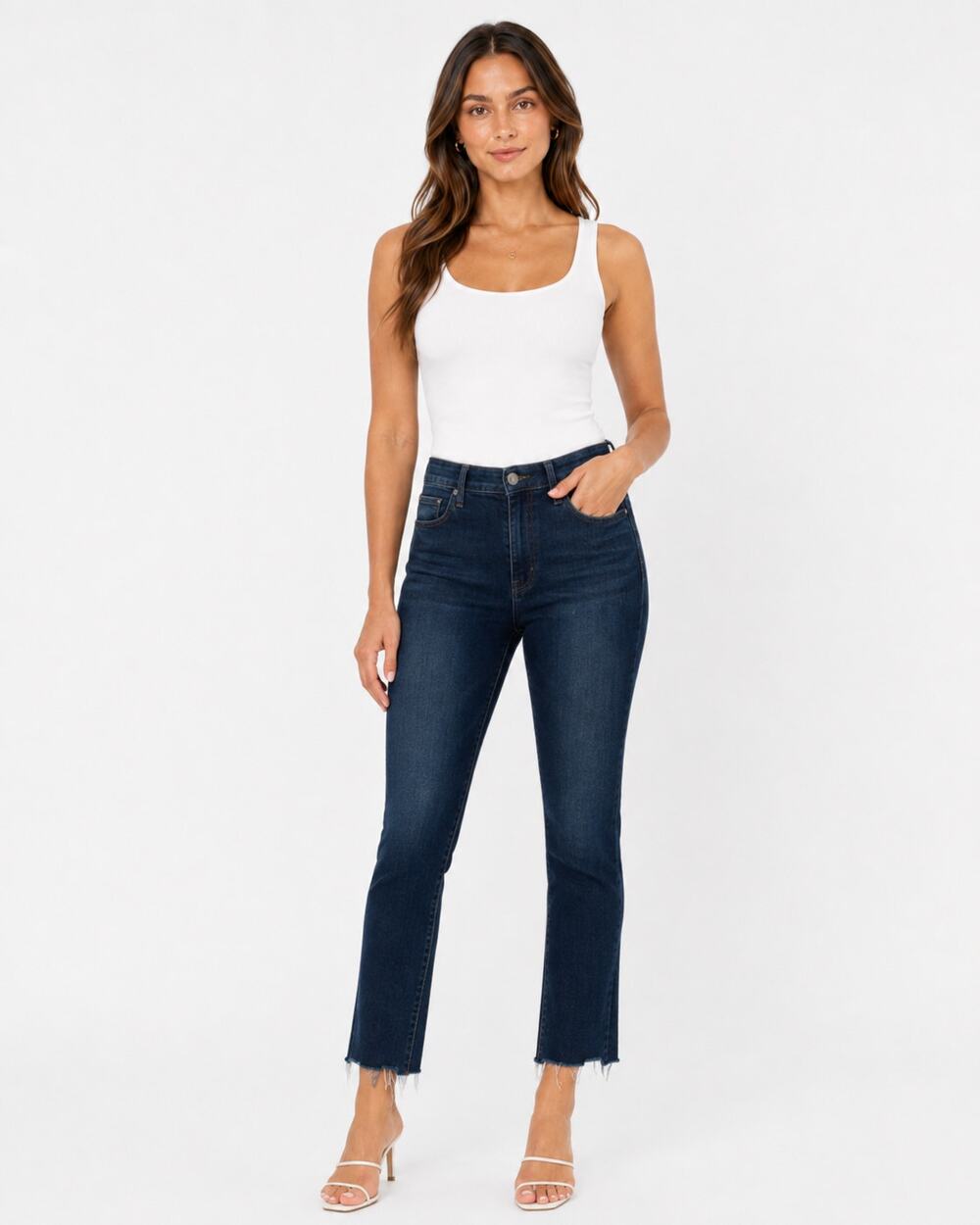 MOTHER The Hustler Ankle Kick Flare Dark Wash Jeans Size 27
